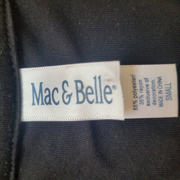 Mac & Belle Womens Long Sleeve Christmas Themed Birds Trees Blouse Sz S - Picture 4 of 4